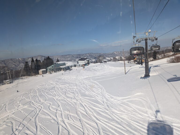 Nozawa Onsen - Mountain views from chairlift