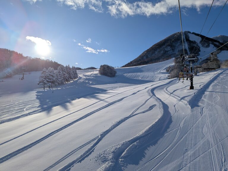 Morning sun over the slopes (Day 3)