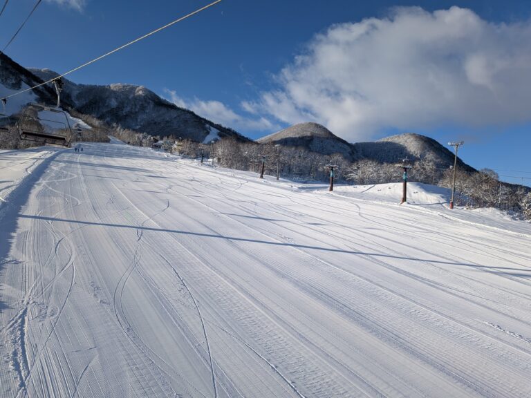 Fresh snow + groomed slope (Day 3)