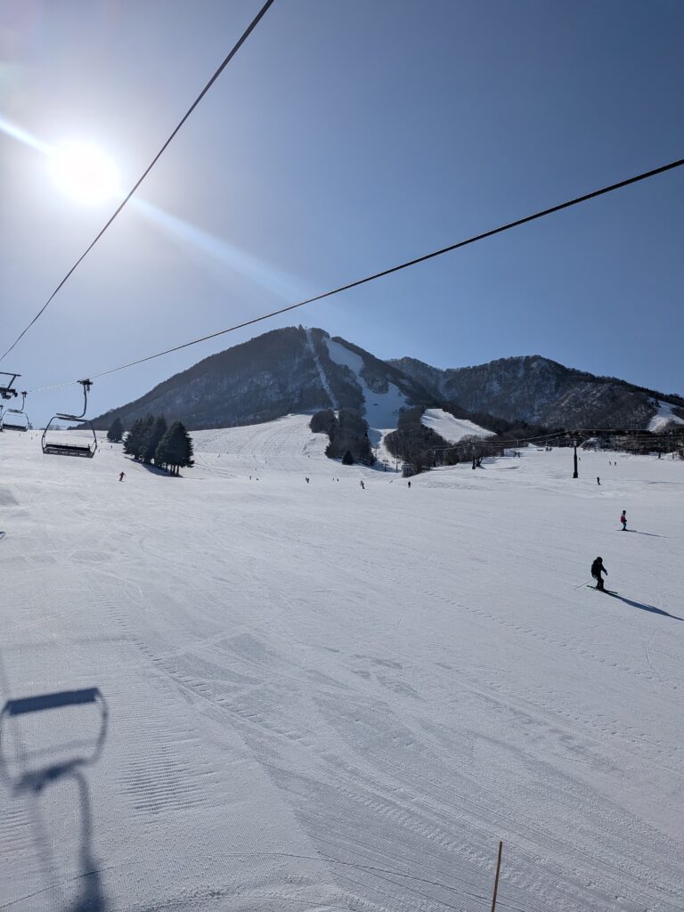 木島平スキー場　晴れ間