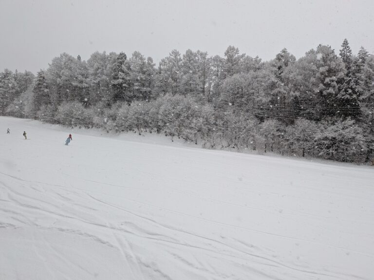 Riding in snowfall at Kijimadaira (Day 2)
