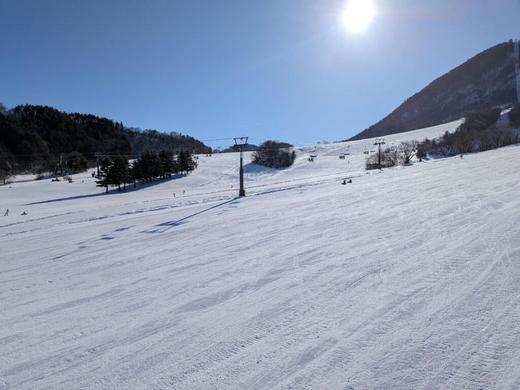 整備されたゲレンデ