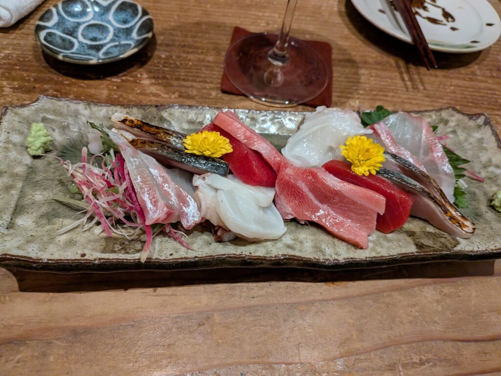 ワレもこウ　刺身の盛り合わせ