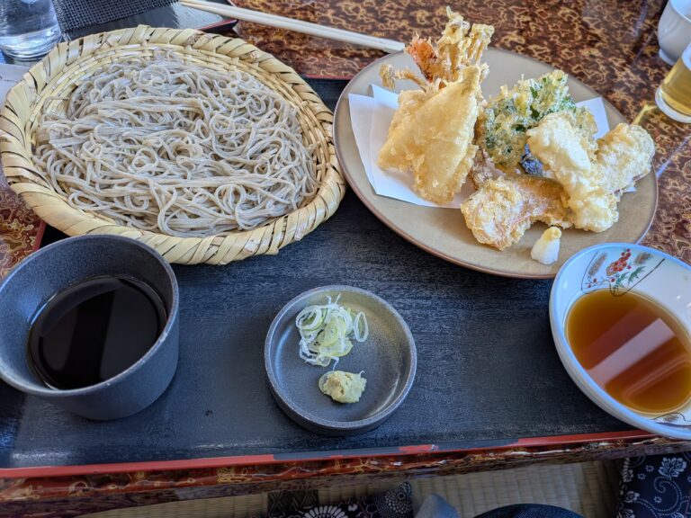 【飯山】蕎麦肴庵 冴沙で十割蕎麦&天ざる堪能！木島平スキー帰りの贅沢ランチ【2026年1月訪問】