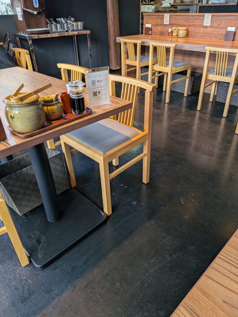 小布施中華蕎麦 たか野 店内の様子（2026年2月1日）