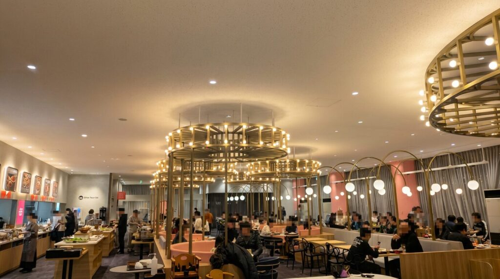 スノーリゾート ロマンスの神様 レストラン 店内